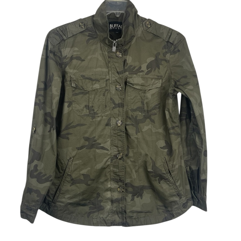 Buffalo David Bitton camouflage military style jacket/ shacket. Size medium GUC - Picture 4 of 14